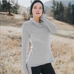 Albion Cowl Neck Sweater (honeycomb patter)